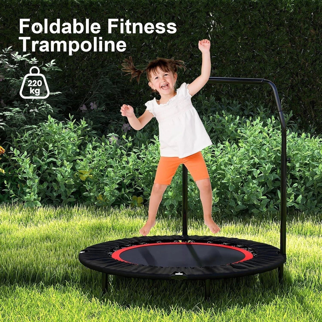 48in Foldable Fitness Trampoline Rebounder Indoor/Outdoor Body Exercise — alternate product view 4