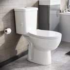 Nes Home Close Coupled Toilet Bathroom WC Pan, Toilet Seat & Cistern — alternate product view 5