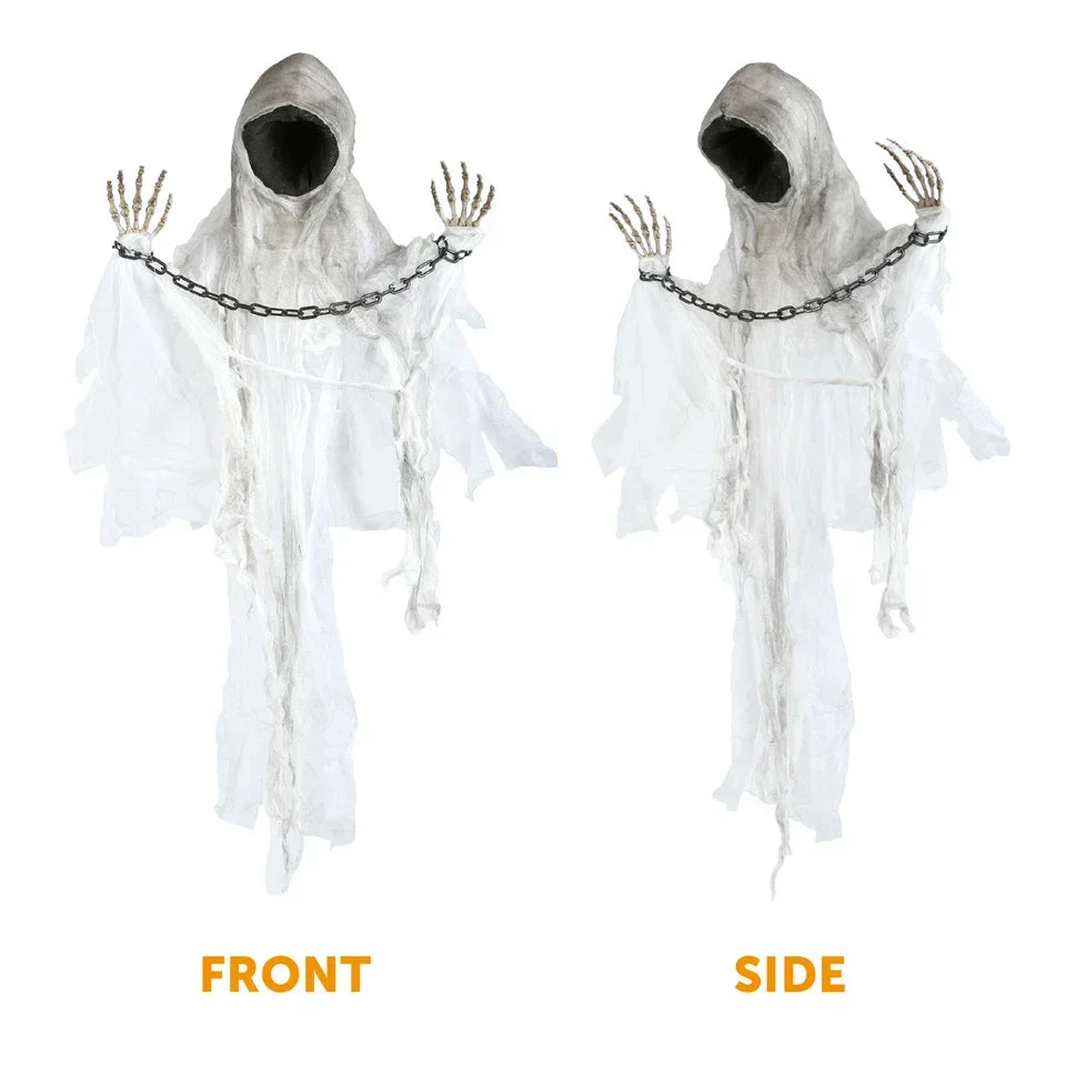85cm Faceless Spectre Light Up Moving With Sound Halloween Party Prop — alternate product view 7