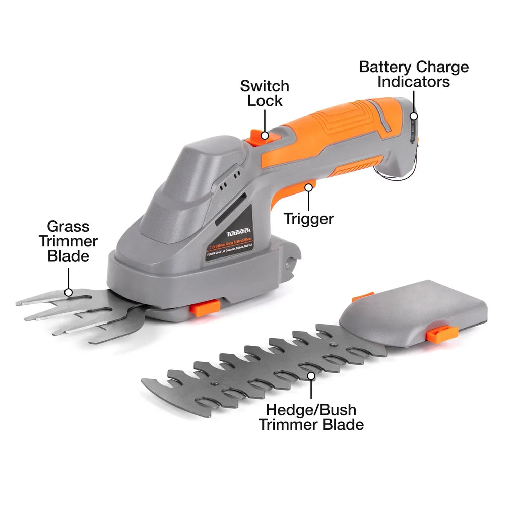 Electric Hedge Trimmer Cordless 2 in 1 7.2V Handheld Multi Tool Bush Cutter — alternate product view 10