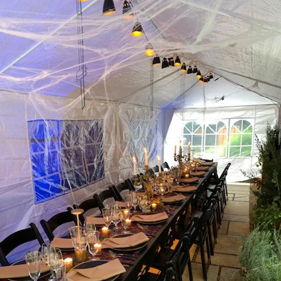 3x6M Gazebo Marquee Party Tent With 6 Sides Garden Patio Outdoor Canopy White UK — alternate product view 6