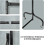 Vivo Mobile Clothes Rail on Wheels — 4 ft, 5 ft & 6 ft — alternate product view 4