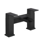 Bathroom Modern Waterfall Black Basin Sink Mono Square Mixer Tap Filler Waste — Bath mixer tap — product view