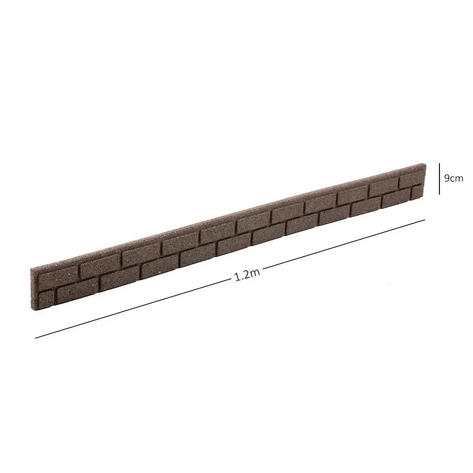 Garden Lawn Edging Flexible Flower Bed Border Wall Eco Recycled Rubber 'EZ' NEW — alternate product view 4