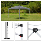 2X2M Pop-up Gazebo with 4 Sides Outdoor Garden Canopy Party Tent — alternate product view 12