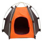 Sun-block Pet Tent Waterproof Tent Foldable Breathable Breathable Pet Shelter — on a clean white background