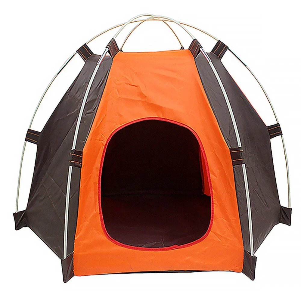 Sun-block Pet Tent Waterproof Tent Foldable Breathable Breathable Pet Shelter — on a clean white background