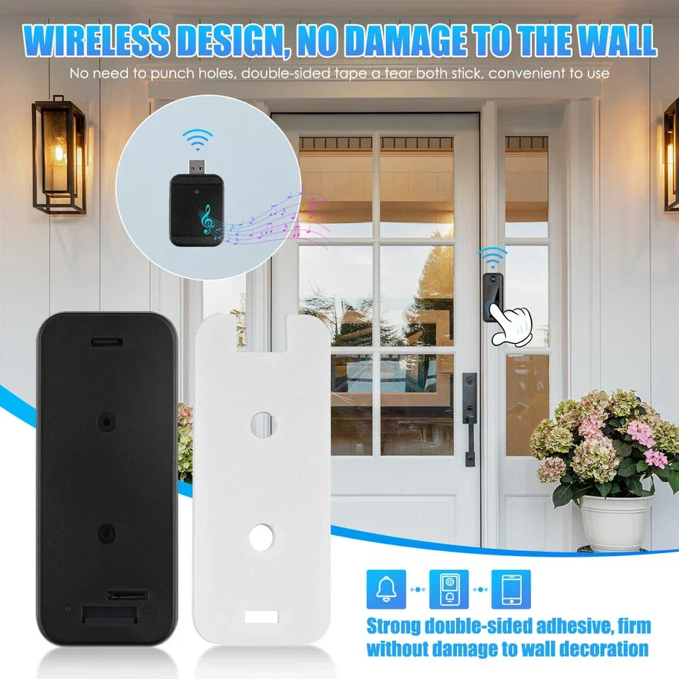 Wireless WiFi Smart Video Doorbell Phone Security Camera Door Ring Intercom Bell — alternate product view 4