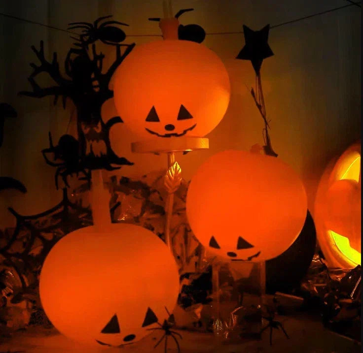 5PCS Halloween Decoration Inflatable Pumpkin with LED Lights Party Light Garden — alternate product view 5