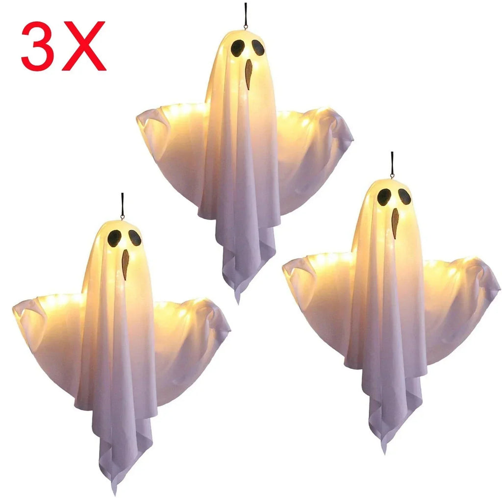 3X Halloween Decoration LED Light Ghost Outdoor Garden Party Home Hanging Props — on a clean white background