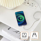 LED Light Bedside Table Nightstand High Gloss 2 Drawers USB Port Power Plug — alternate product view 9