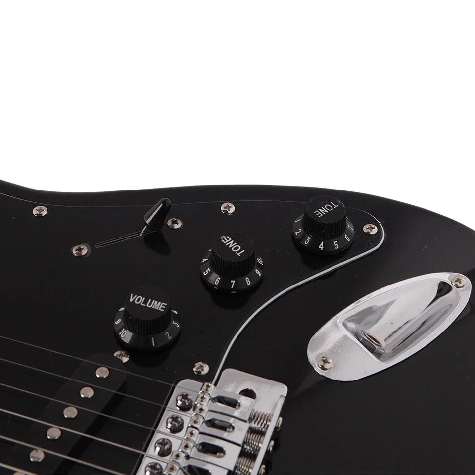 Glarry GST Electric Guitar W/ Pickguard 3 Single Pickup Bag Strap Wire Plectrum — alternate product view 8