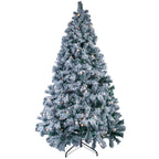 5/6FT Snow Flocked Christmas Tree Bushy Branch Xmas Home Decoration In&Outdoor — alternate product view 3
