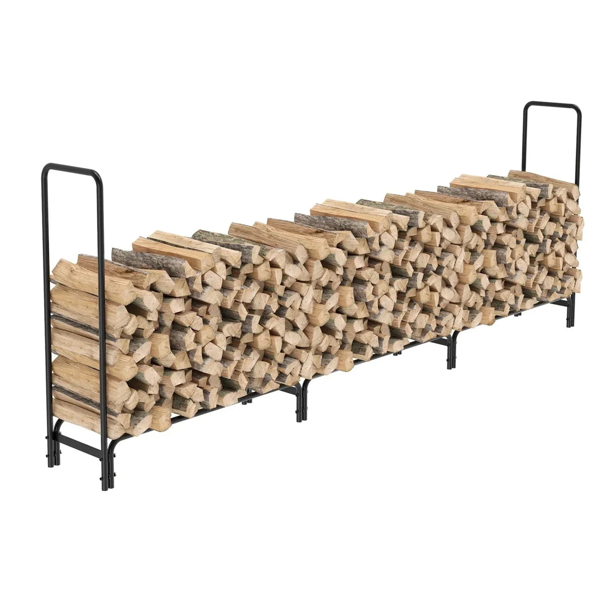 Outdoor Firewood Log Pile Rack Heavy Duty Wood Storage Organiser Holder Stand — alternate product view 3