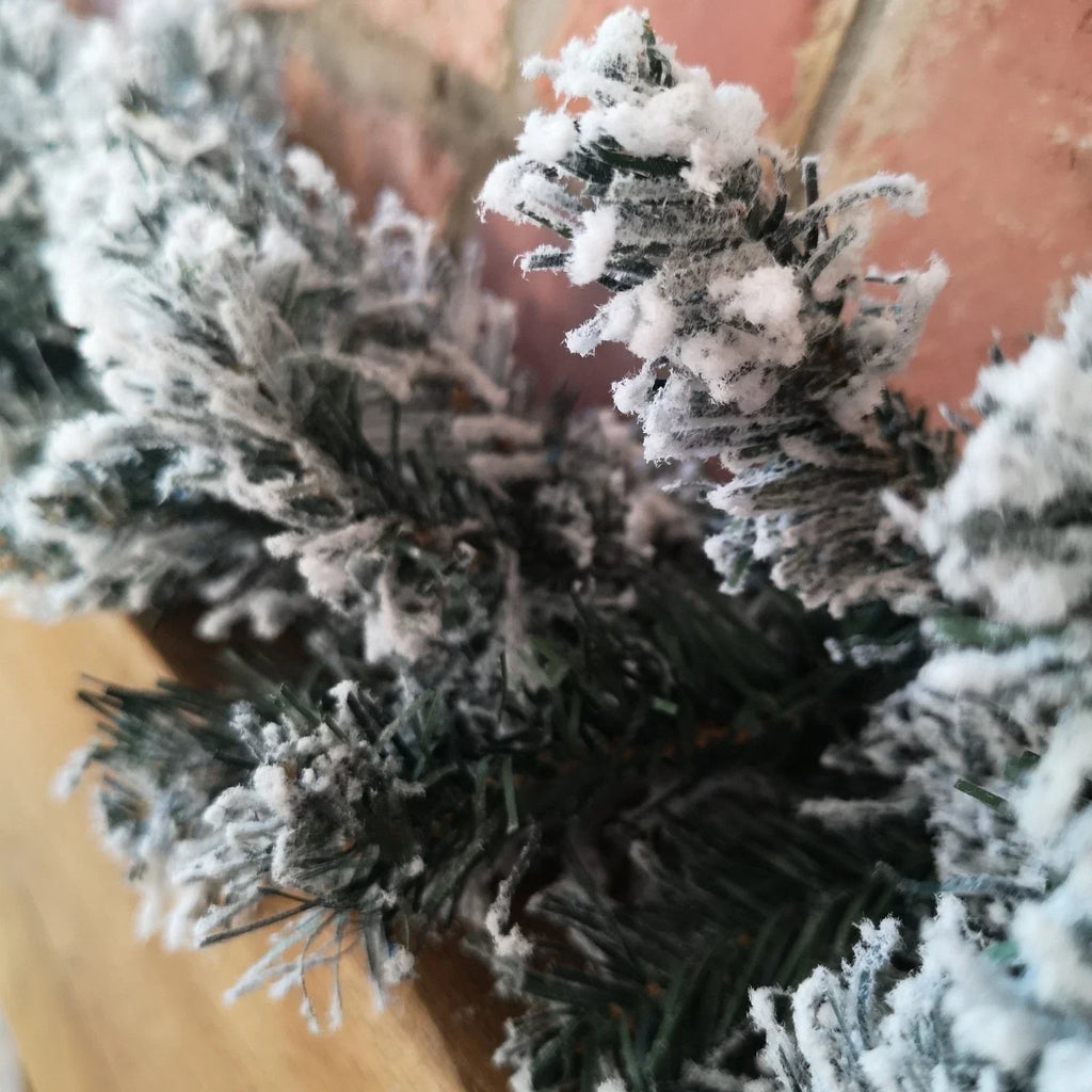 9ft (2.7m) Premier Christmas Snow Flocked Woodcote Fir Garland — alternate product view 4