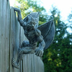 Home Wall Art Hanging Resin Gargoyle Garden Adornment Ornaments Outdoor Decor UK — alternate product view 2