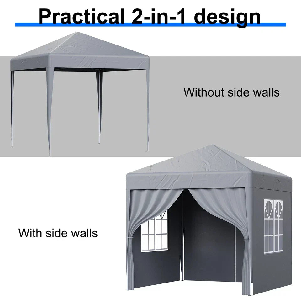 2X2M Pop-up Gazebo with 4 Sides Outdoor Garden Canopy Party Tent — alternate product view 7