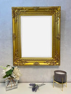 Antique Gold Ornate Wall Mirror with Stunning Hardwood Frame, Size 53 x 43cm — alternate product view 2