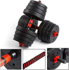 20kg Dumbbells Barbell Set with Connecting Rod — alternate product view 4