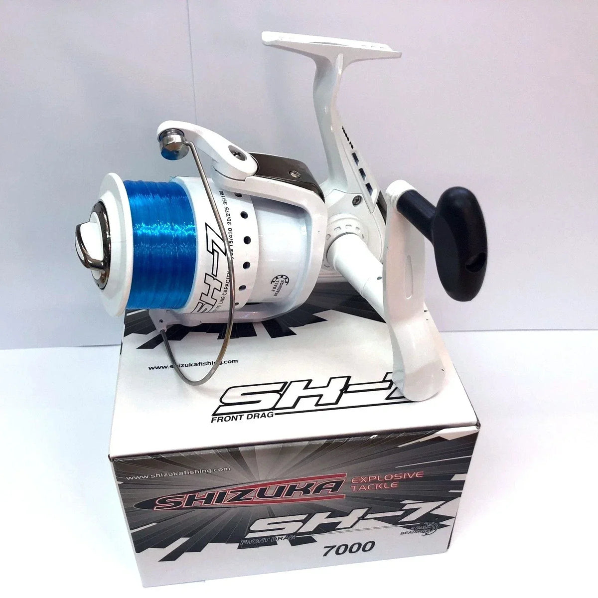 Shizuka Sk7 70 Sea Large Lineaeffe Fishing Beach Pier Reel With Line White — main product view