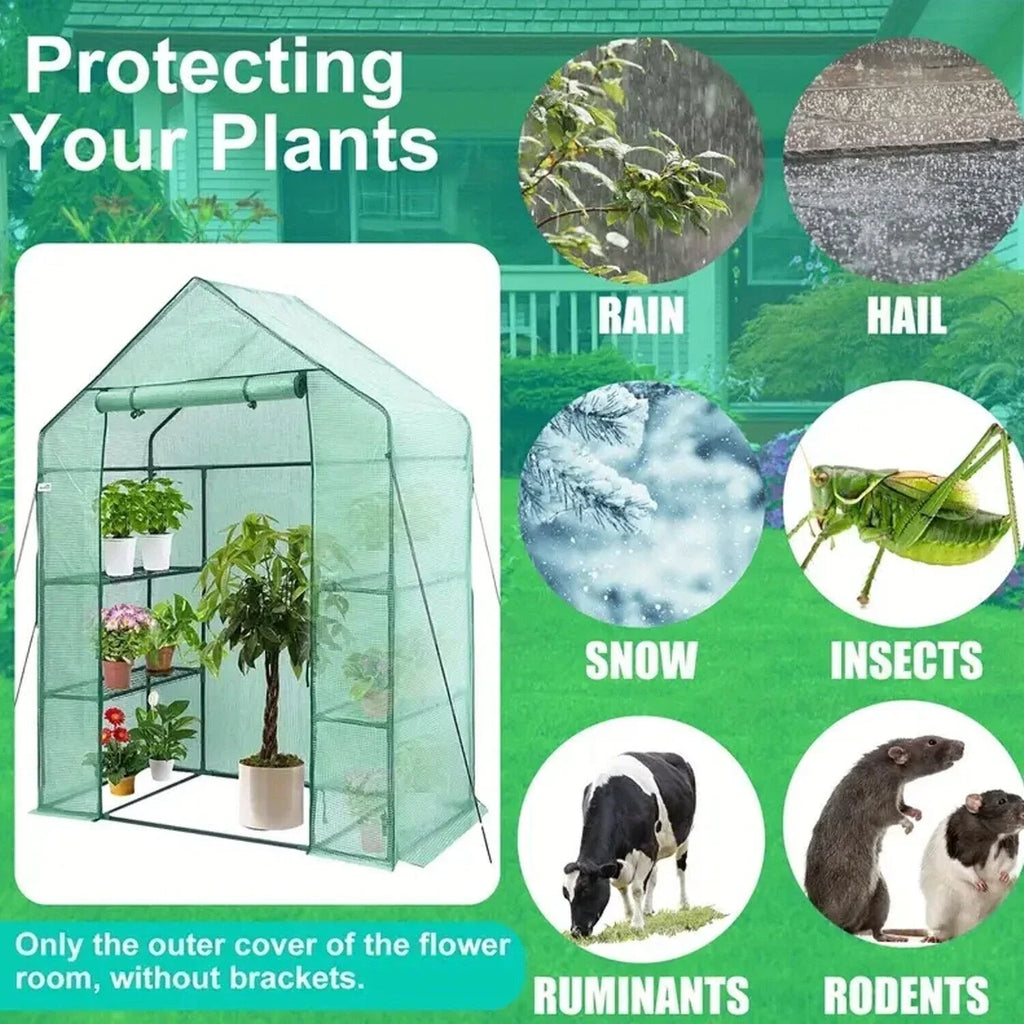 Replacement Spare PE Cover for Walk In Greenhouse Green House Garden — alternate product view 5