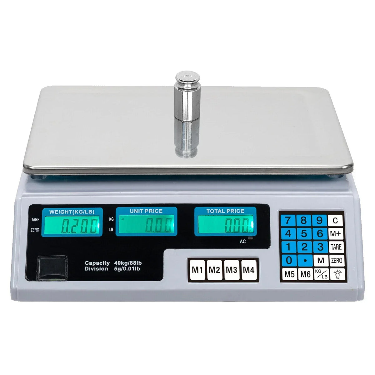 40Kg Digital Pricing Scale Electronic Price Computing Weight Shop Market UK Plug — alternate product view 7