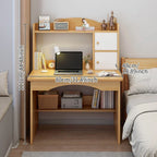 Wooden Computer Desk Home Office Writing Desk Study Table Workstation Cabinet UK — alternate product view 4