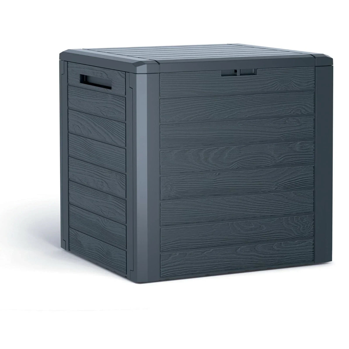 140L Anthracite Garden Storage Box — on a clean white background