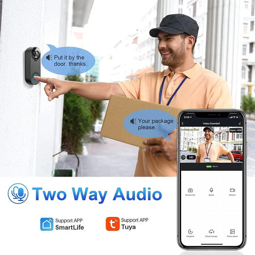 1080P Wireless Video Doorbell with Two - Way Audio Motion Detect & Night Vision HD — alternate product view 2