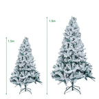 5/6FT Snow Flocked Christmas Tree Bushy Branch Xmas Home Decoration In&Outdoor — alternate product view 7