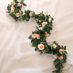 2.5m Artificial Flower Silk Rose Leaf Garland Vine Ivy Home Wedding Garden — alternate product view 6