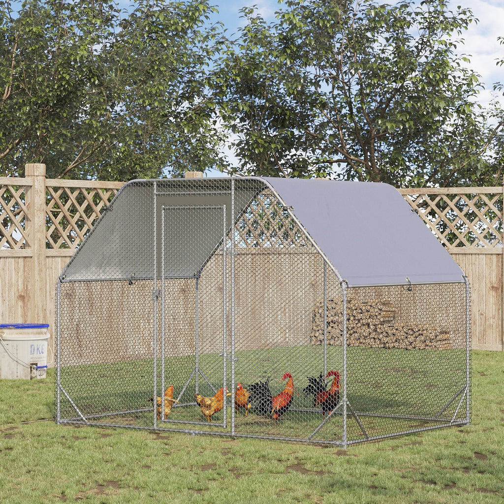 Chicken Run W/ Roof, Walk In Chicken Coop, Hen House Duck Pen — alternate product view 3
