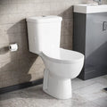 Nes Home Close Coupled Toilet Bathroom WC Pan, Toilet Seat & Cistern — alternate product view 2