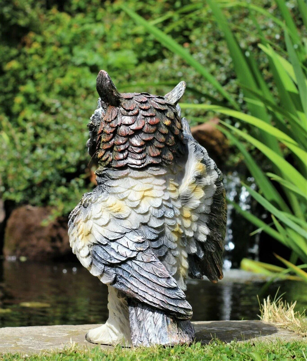 Garden Solar Ornament Owl Bird Light Up LED Lantern Statue Figurine Decor Patio — alternate product view 3
