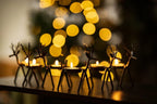 6x Christmas Reindeer Tea Light Candle Holders & Tealights Xmas Home Decor Gift — alternate product view 3