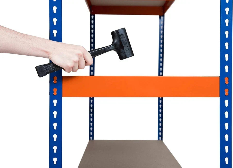 4/5 Tier Heavy Duty Warehouse Racking 180x180x60cm Garage Shelving Metal Shelf Unit — alternate product view 6