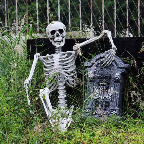 160CM Hanging Full Life Size Human Skeleton Model Halloween Party Prop Bar Decor — alternate product view 2
