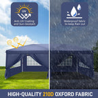 3x6M Pop Up Gazebo Outdoor Patio Party Event Heavy Duty Canopy w/ 6 WallSides UK — alternate product view 6