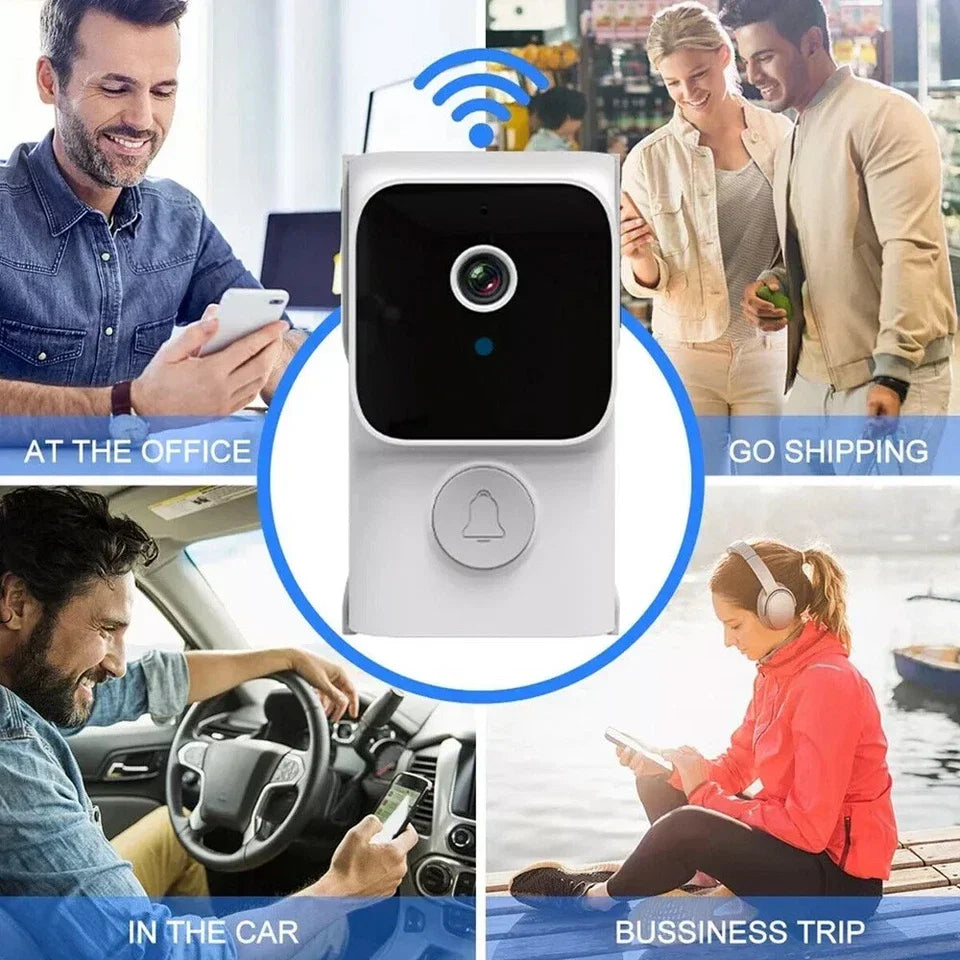 Wireless Smart Video Doorbell Wibell Security Intercom HD Video Camera Door Bell — alternate product view 3