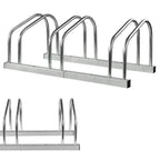 Bike Stand Rack For Bicycle Parking Stand Floor Wall Mount Indoor Outdoor New — 3 Rack — product view