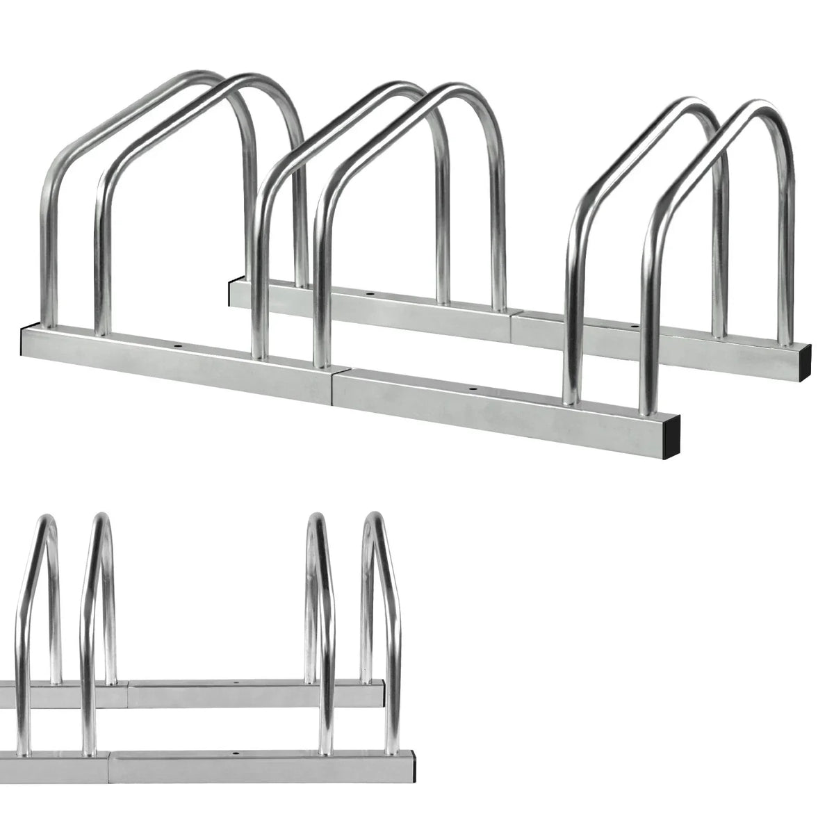 Bike Stand Rack For Bicycle Parking Stand Floor Wall Mount Indoor Outdoor New — 3 Rack — product view