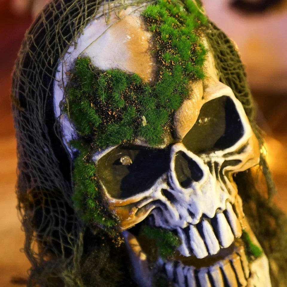 Halloween Animated Skeleton with Glowing LED Eyes, Scary Halloween — alternate product view 6