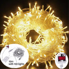 Fairy String Lights 10-50m Mains Plug In Christmas Tree Indoor & Outdoor Remote — main product view
