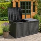 Large Outdoor Storage Box Garden Plastic Patio Container Chest 750L — alternate product view 2