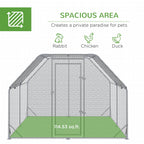 Chicken Run W/ Roof, Walk In Chicken Coop, Hen House Duck Pen — alternate product view 13