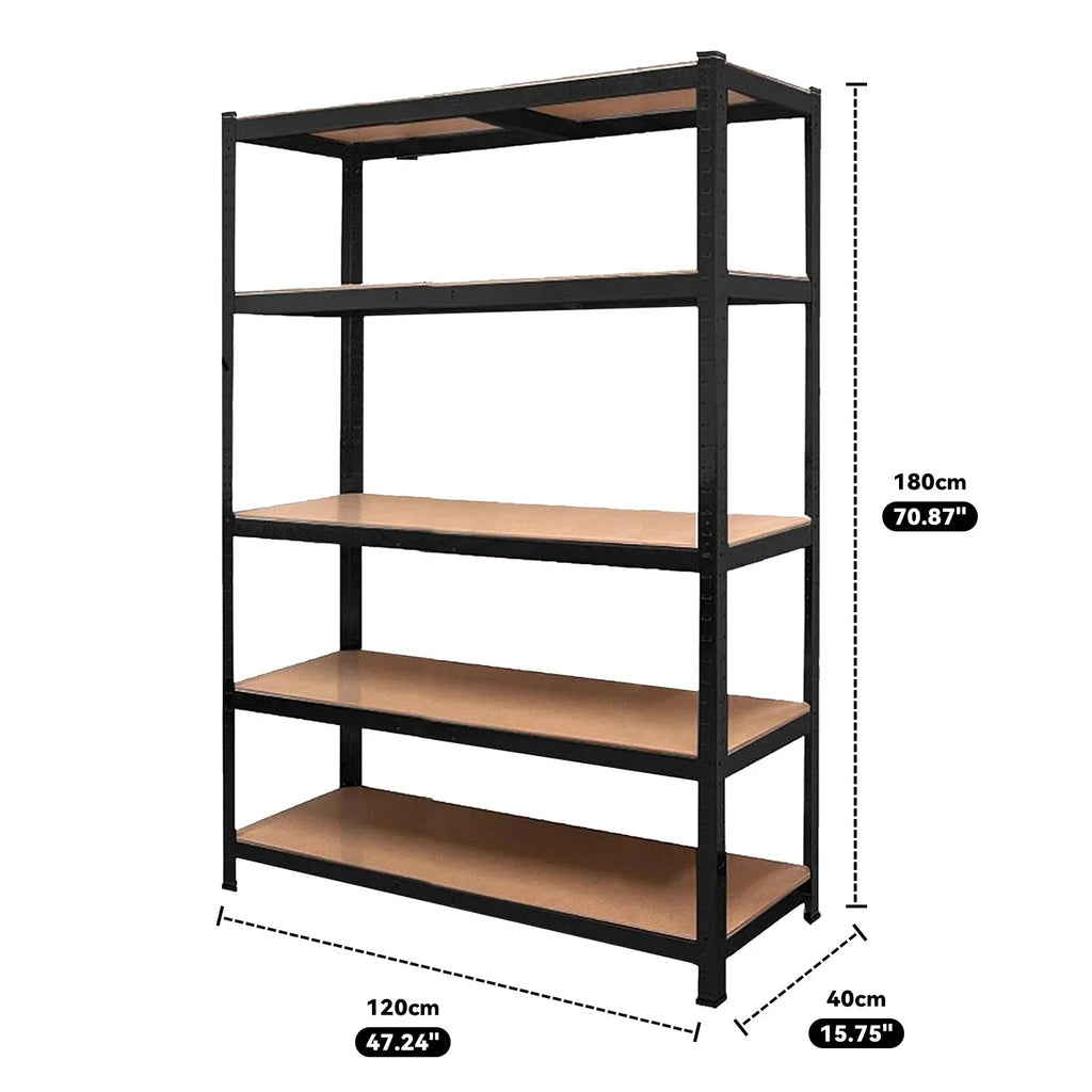 1.8M Warehouse Rack Storage Heavy Duty Steel — 120cm（L） x 40cm（W） x 180cm（H） — product view