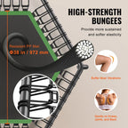 54.5" Mini Fitness Trampoline Adults Indoor Exercise Rebounder with Handle — alternate product view 3