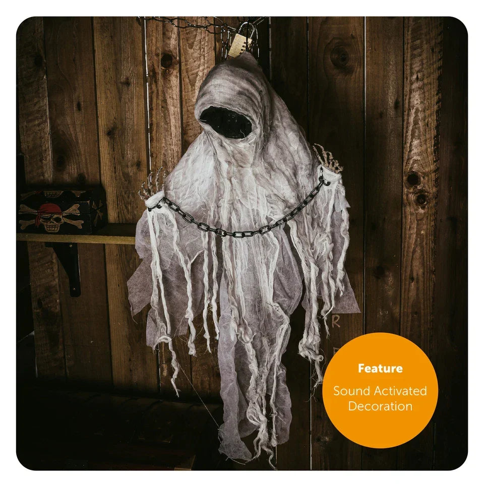 85cm Faceless Spectre Light Up Moving With Sound Halloween Party Prop — alternate product view 2