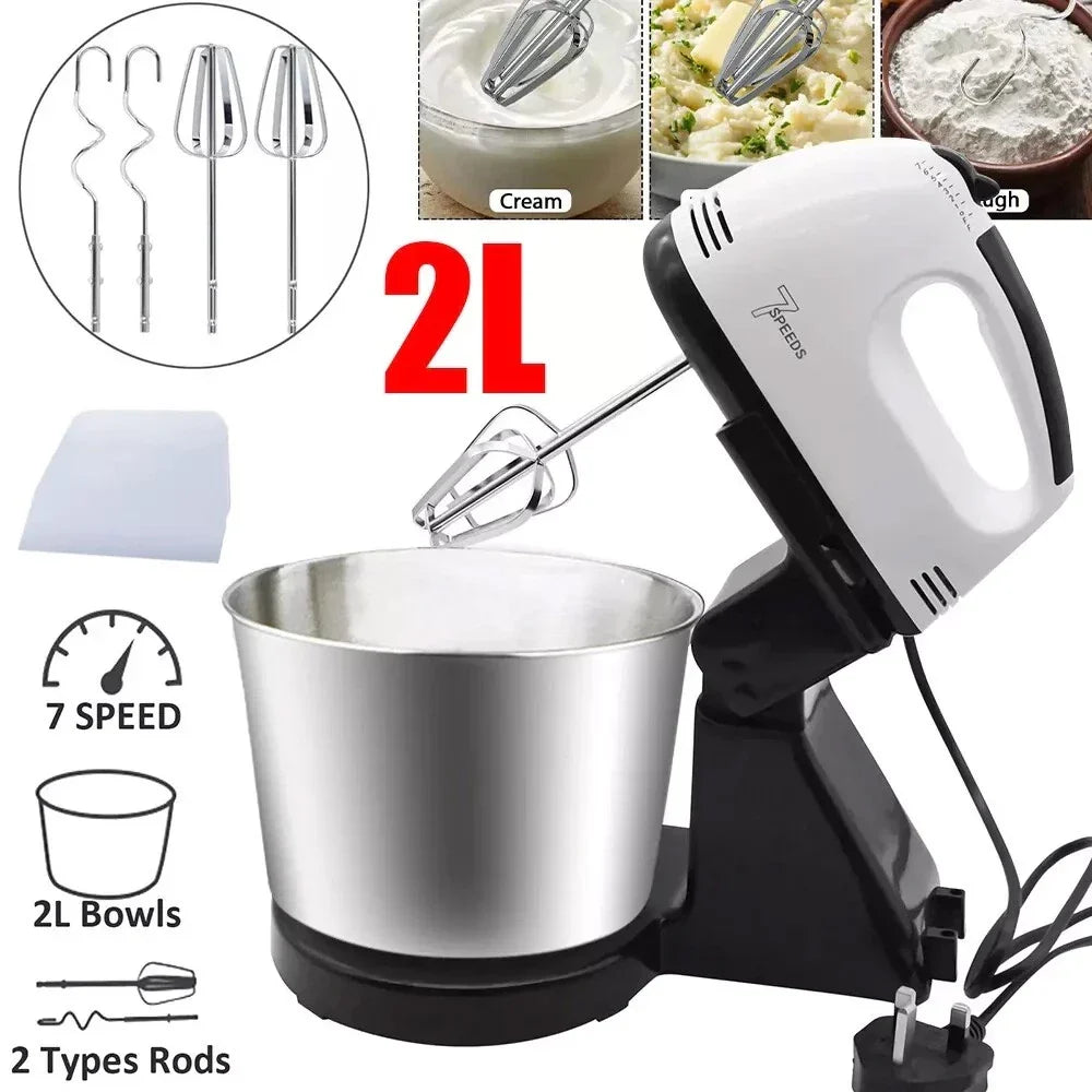 7 Speed + Cake Electric Stand Mixer Food Multi Mixing Bowl Blender Beater Dough — alternate product view 6
