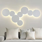 Modern White Metal Circle Round Led Wall Light 7W / 10W — main product view